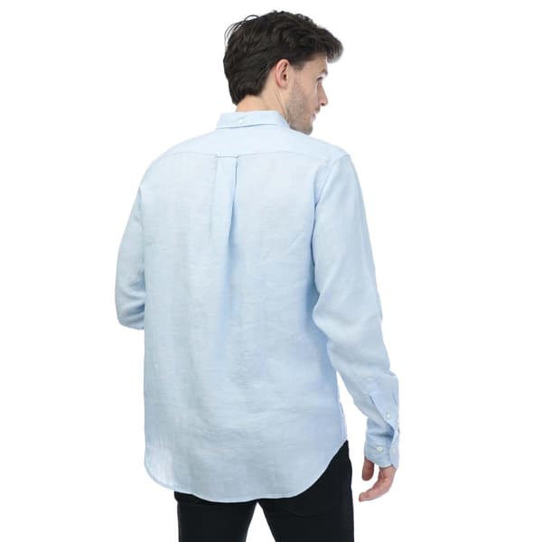 Gant Herr Linneskjorta Regular M Blå Blue M
