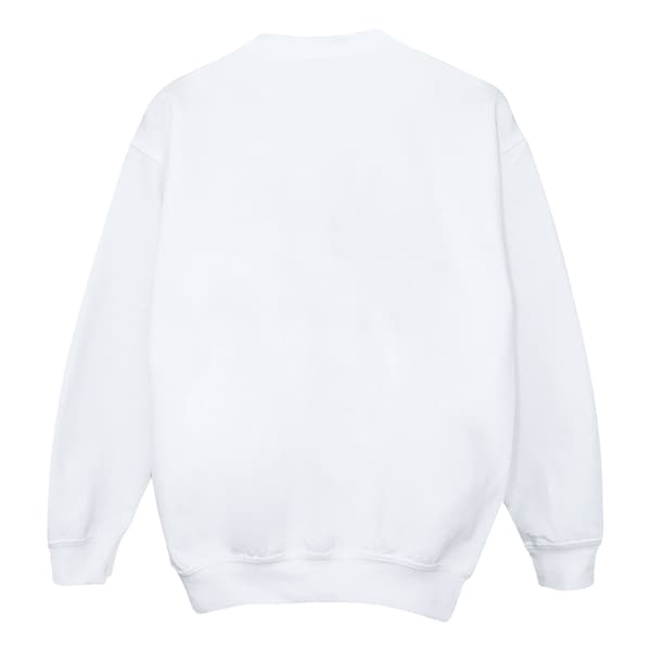 Disney Herr Mickey Mouse Swirl Logo Sweatshirt M Vit White M