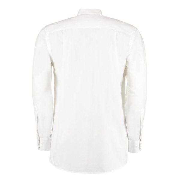 Kustom Kit Herr Workforce Långärmad Skjorta M Vit White M