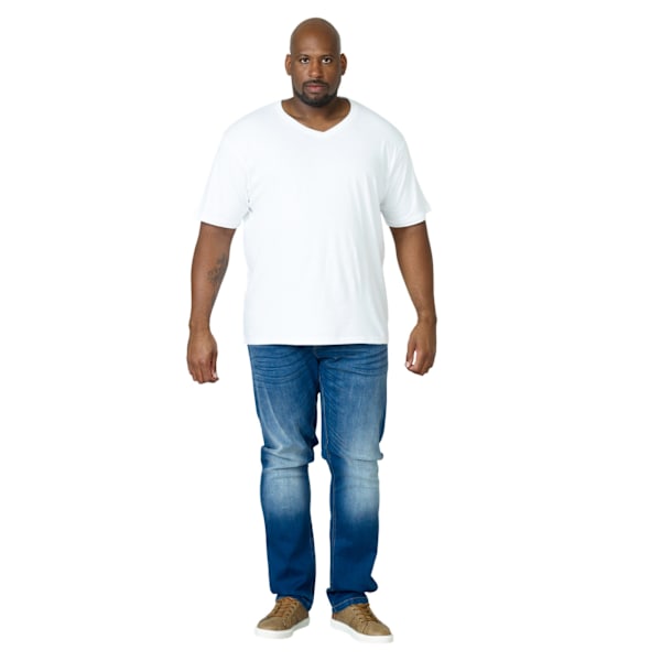 Duke Herr T-shirt i bomull, storlek Kingsize, D555 Signature, 3XL, Vit White 3XL