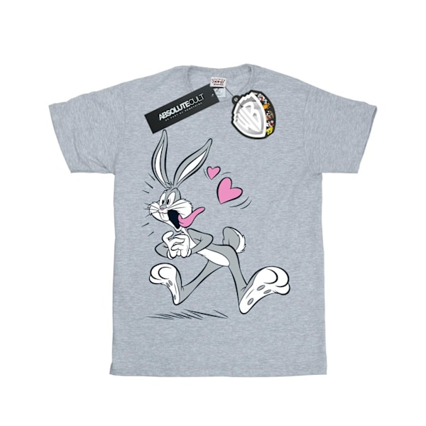Looney Tunes Girls Bugs Bunny In Love Bomull T-shirt 12-13 År Sports Grey 12-13 Years
