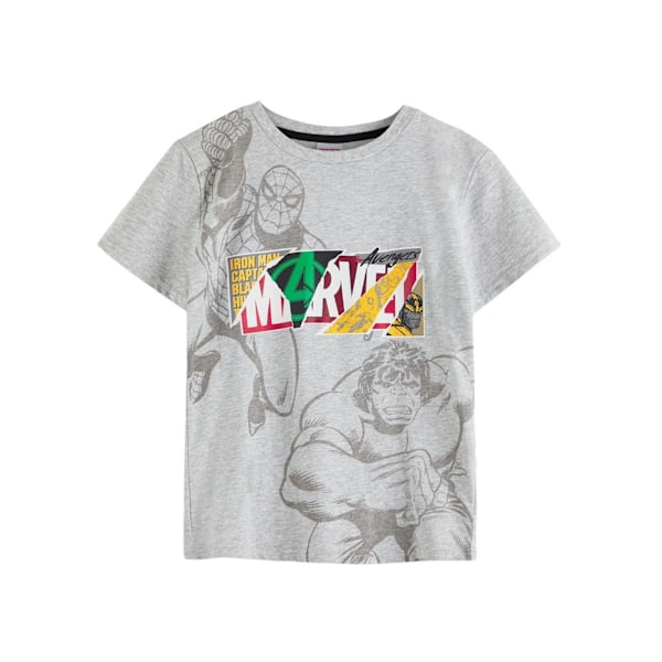 Marvel Avengers Boys Comic Collage T-Shirt 5-6 år Grå Grey 5-6 Years