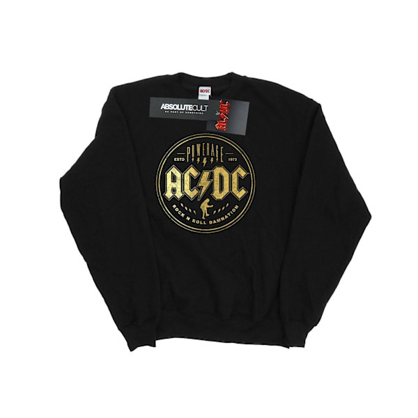 AC/DC Damnation Sweatshirt för dam/kvinnor, Rock N Roll, L, svart Black L