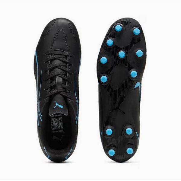 Puma Vitoria fotbollsskor för barn 3 UK svart/luminous Black/Luminous Blue 3 UK