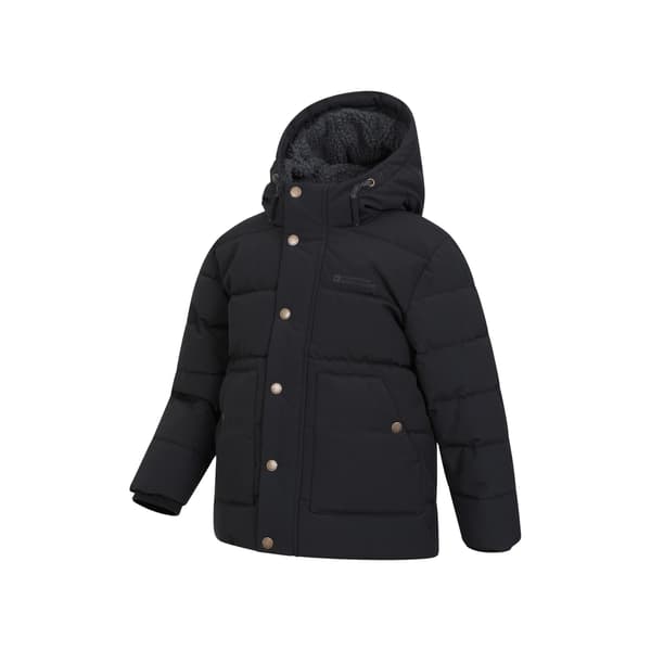 Mountain Warehouse Manta Borgfodrad Jacka för Barn 5-6 År Black 5-6 Years
