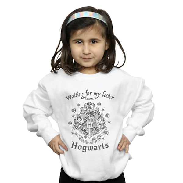 Harry Potter Flickor Hogwarts Väntar På Mitt Brev Sweatshirt 7- White 7-8 Years