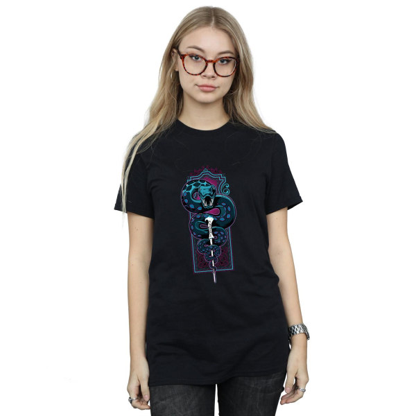 Harry Potter Dam/Kvinnor Neon Nagini Bomull Boyfriend T-shirt Black S