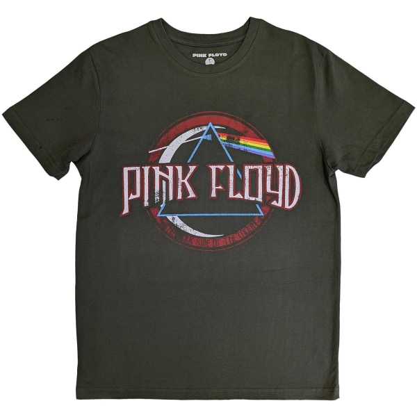 Pink Floyd Unisex Vuxen Dark Side Of The Moon Seal Vintage Cott Green M