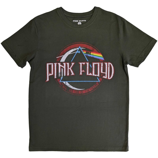 Pink Floyd Unisex Vuxen Dark Side Of The Moon Seal Vintage Cott Green S