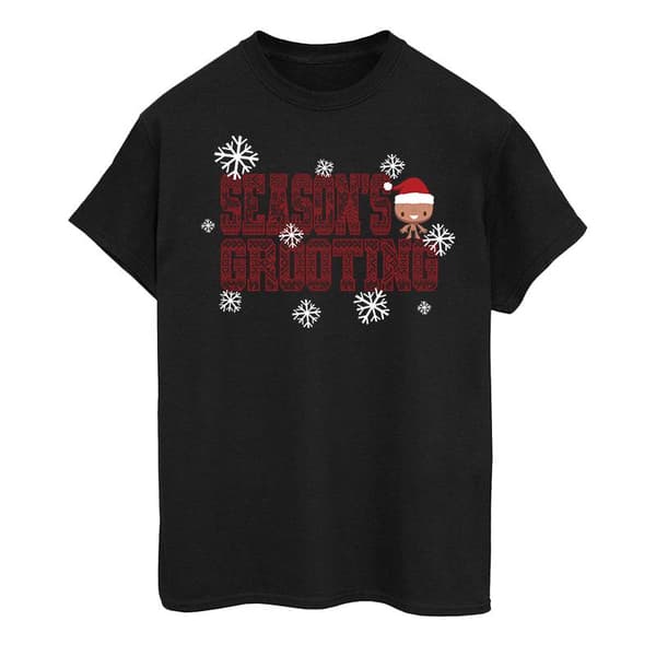 Marvel Herr Marvel Comics Merry Grootmas T-shirt 5XL Svart Black 5XL