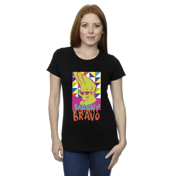 Johnny Bravo Dam/Damer Multi Triangles Pop Art Bomull T-shirt Black M