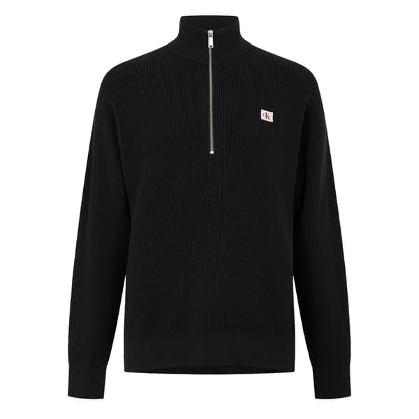 Calvin Klein Herr Stickad Våffeltröja M Svart Black M