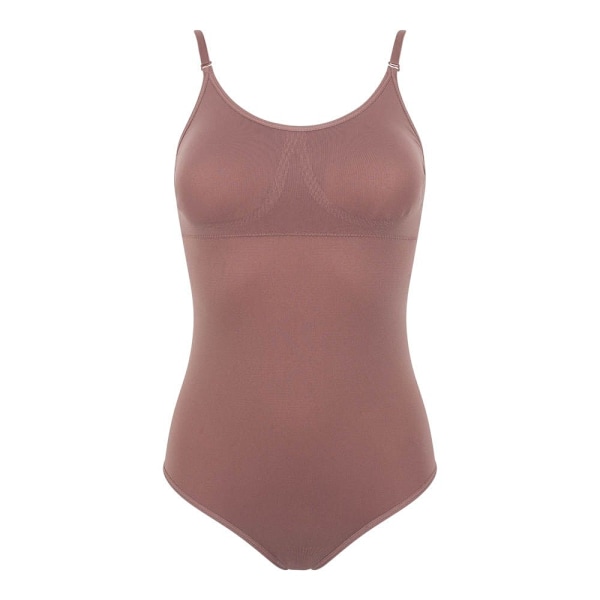 Silky Dance Girls Vadderad Body med Låg Rygg 8-12 År Mörk Nude Dark Nude 8-12 Years