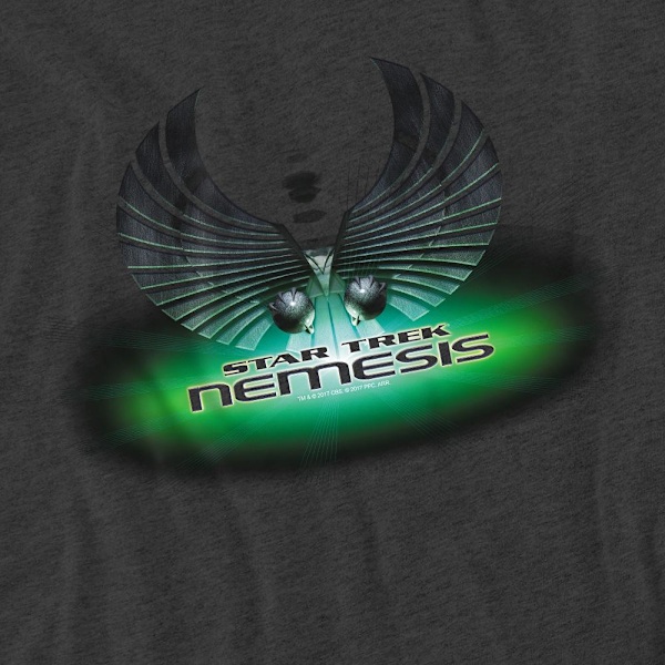 Star Trek Unisex Vuxen Nemesis T-Shirt L Gråmelerad Charcoal L