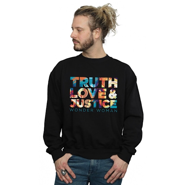 DC Comics Herr Wonder Woman 84 Diana Truth Love Justice Sweatshirt Black L