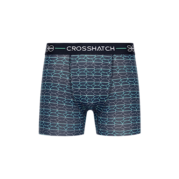 Crosshatch Locky Boxershorts för män (3-pack) M Grön Green M