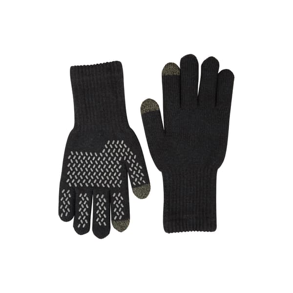Mountain Warehouse Herr Gripped Vattentäta Stickade Vinterhandskar Black L
