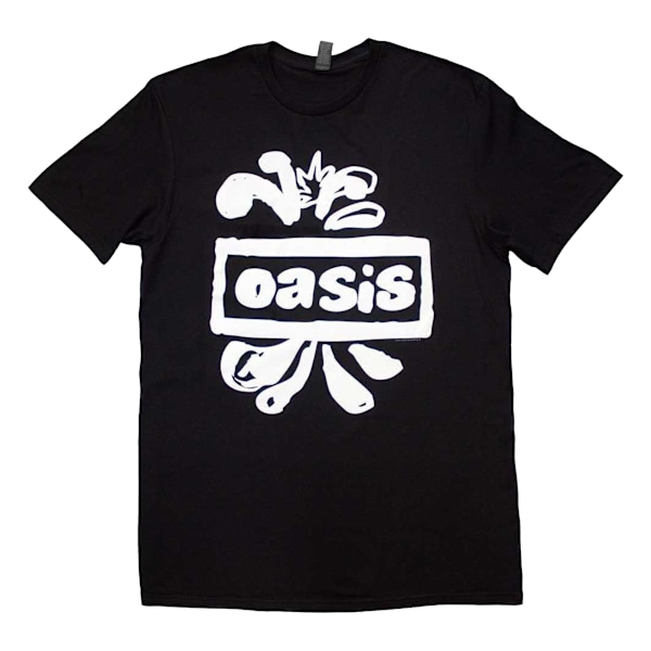 Oasis Unisex Adult Splat Logo T-Shirt XXL Svart Black XXL