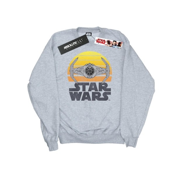 Star Wars Girls Sunset TIE Fighter Sweatshirt 12-13 år Sport Sports Grey 12-13 Years