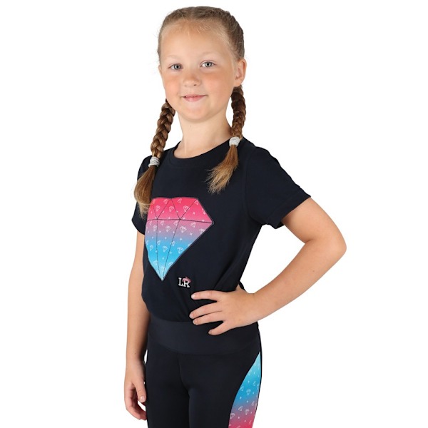 Little Rider Girls Dazzling Diamond T-Shirt 13-14 år Marinblå Navy 13-14 Years