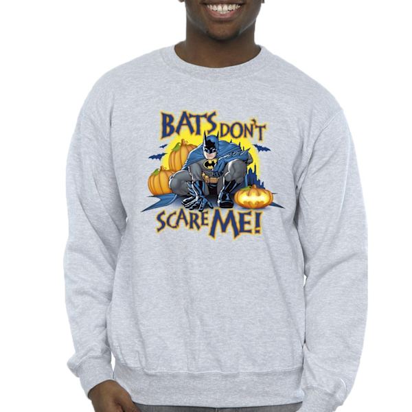 DC Comics Herr Batman Bats Don´t Scare Me Sweatshirt M Sports G Sports Grey M