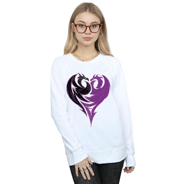 Disney Dam/Damer The Descendants Dragon Heart Sweatshirt M White M