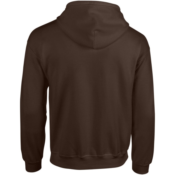 Gildan Heavy Blend Unisex Vuxen Full Zip Sweatshirt Top Dark Chocolate 2XL