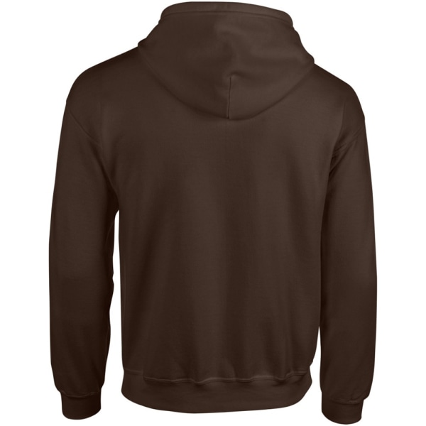 Gildan Heavy Blend Unisex Vuxen Full Zip Sweatshirt Top Dark Chocolate S