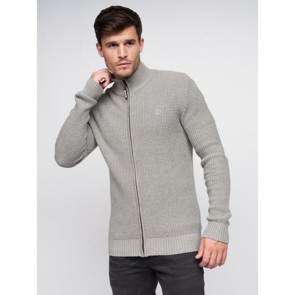 Duck and Cover Mens Gardfire Knitted Jumper S Grey Marl Grey Marl S