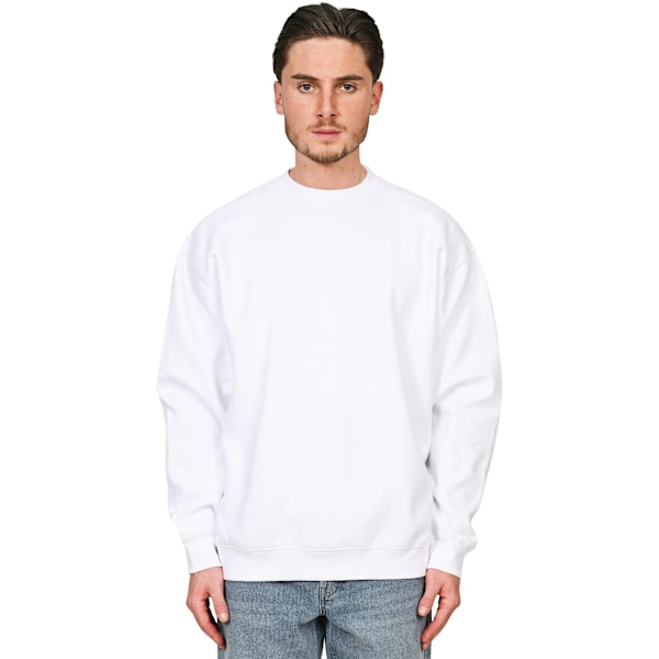 Casual Classics Unisex Vuxen Premium Kammad Bomull Förlängd Halsringning White XL