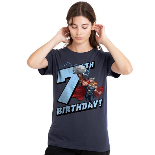 Thor Dam/Dam 7-årsdag T-shirt L Mörkblå Deep Navy L