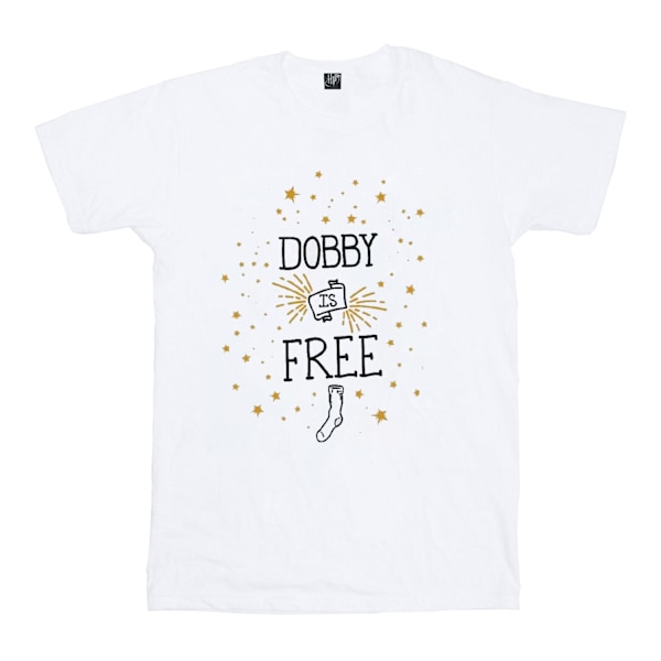 Harry Potter flickor Dobby Is bomull T-shirt 12-13 år vit White 12-13 Years