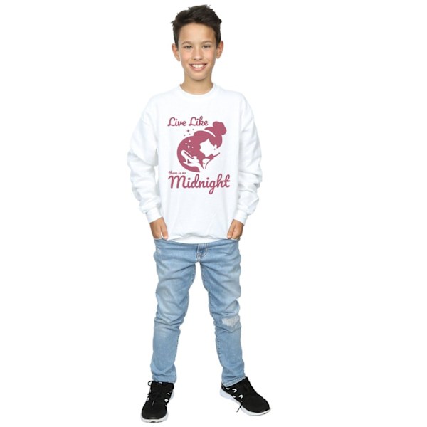 Disney Princess Boys Cinderella No Midnight Sweatshirt 7-8 År White 7-8 Years