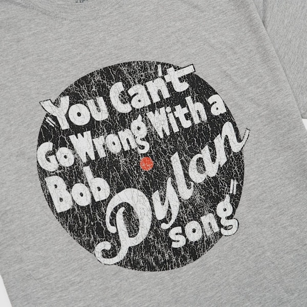 Bob Dylan Unisex Adult You Can´t Go Wrong Bomull T-Shirt XL Grå Grey XL