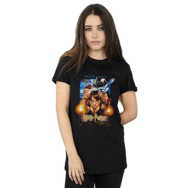 Harry Potter Dam/Kvinnor De Vises Sten Poster Bomull B Black M