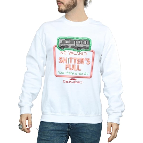 National Lampoon's Christmas Vacation Herr Greyscale No Vacancy White XXL