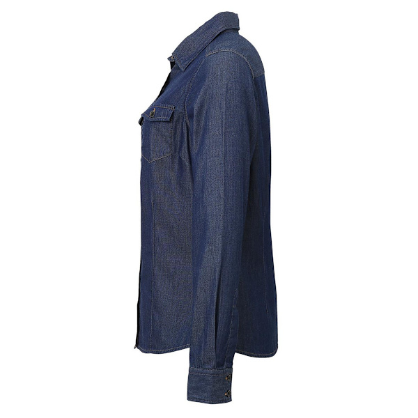 Premier Dam/Dam Stitch Shirt M Indigo Denim Indigo Denim M