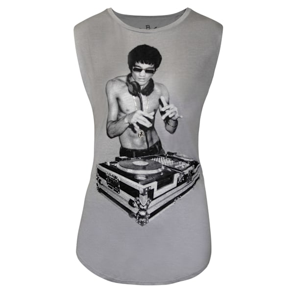 Avengers Dam/Kvinnor Bruce Lee Gung Fu Scratch Tank Top M Grå Grey M