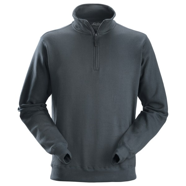 Snickers Half Zip Sweatshirt för män XXL Stålgrå Steel Grey XXL