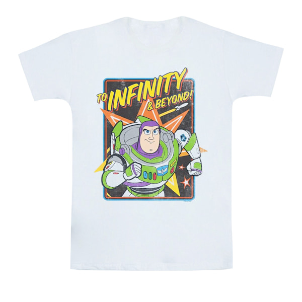 Disney Pojkar Toy Story 4 Buzz To Infinity T-Shirt 7-8 År Vit White 7-8 Years