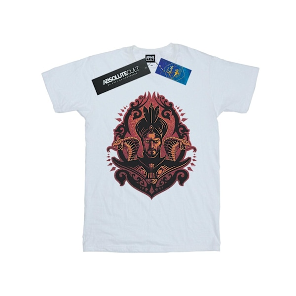 Disney Dam/Damer Aladdin Film Jafar Ormar Bomull Pojkvän White XXL