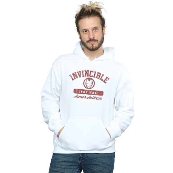 Marvel Herr Iron Man Activate Hoodie 4XL Vit White 4XL
