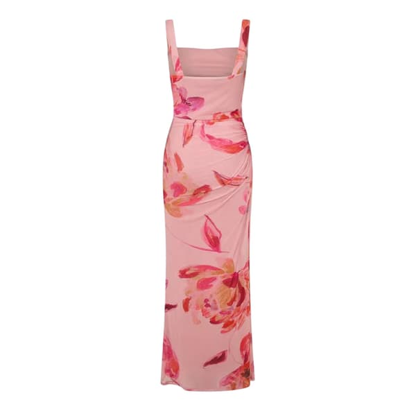 I Saw It First Dam Blommig Mesh Maxiklänning 14 UK Rosa Pink 14 UK