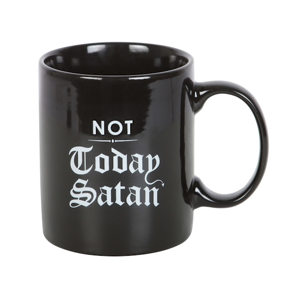 Något Annat Inte Idag Satan Mugg En Storlek Svart/Vit Black/White One Size