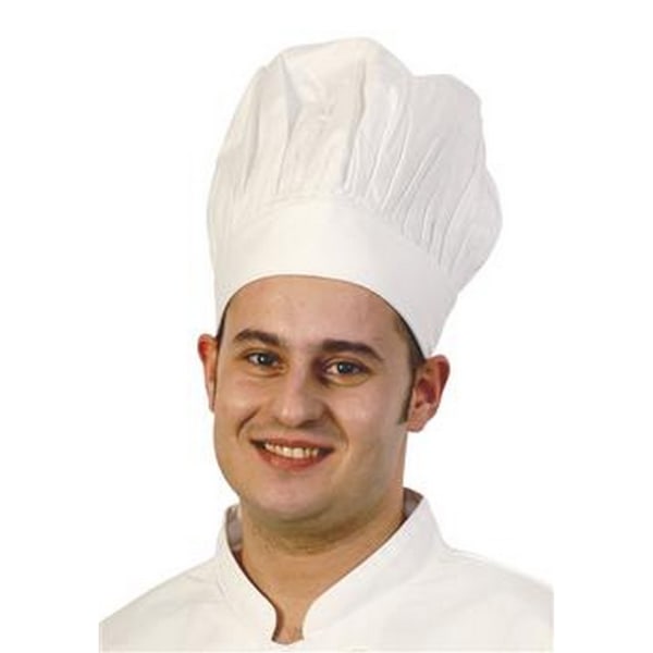 BonChef Tall Chef Hat One Size Vit White One Size