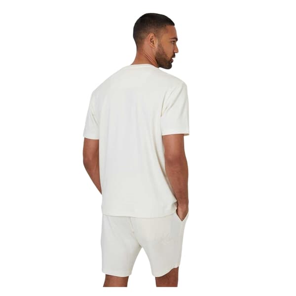 Threadbare Herr Broderad Blommig Regular T-Shirt XL Vit White XL