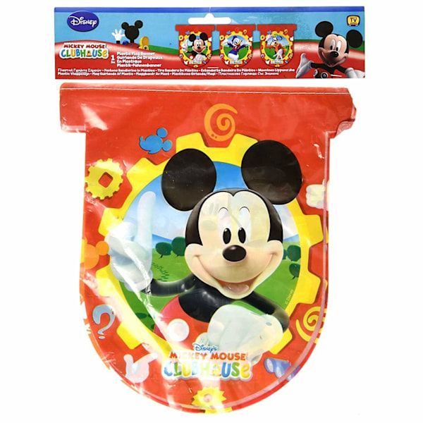 Mickey Mouse Clubhouse Party Flag Banner En Storlek Flerfärgad Multicoloured One Size