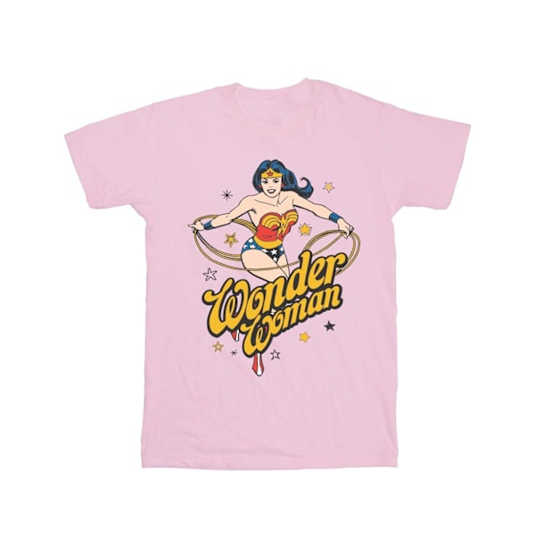 DC Comics Girls Wonder Woman Stars Bomull T-shirt 9-11 år Ba Baby Pink 9-11 Years