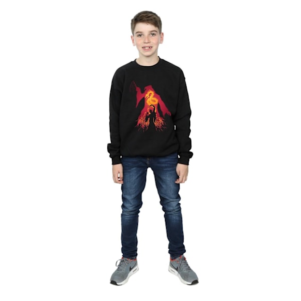 Harry Potter Boys Dumbledore Silhouette Sweatshirt 5-6 år Bl Black 5-6 Years