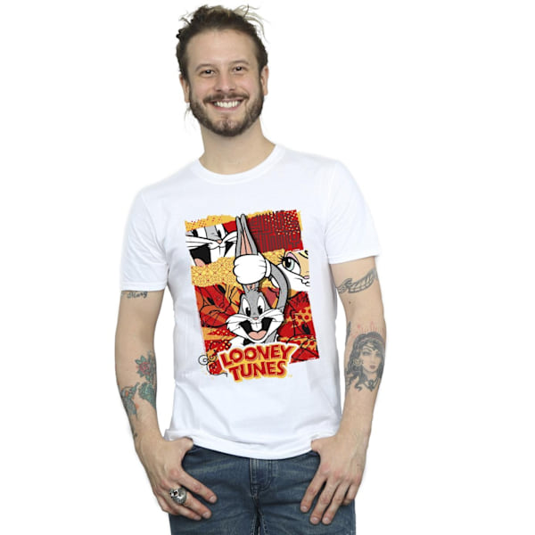 Looney Tunes Herr Bugs Kanin Comic Nyår T-shirt 5XL Vit White 5XL